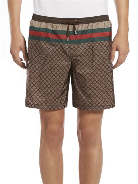 mens gucci swimwear|gucci swim shorts for men.